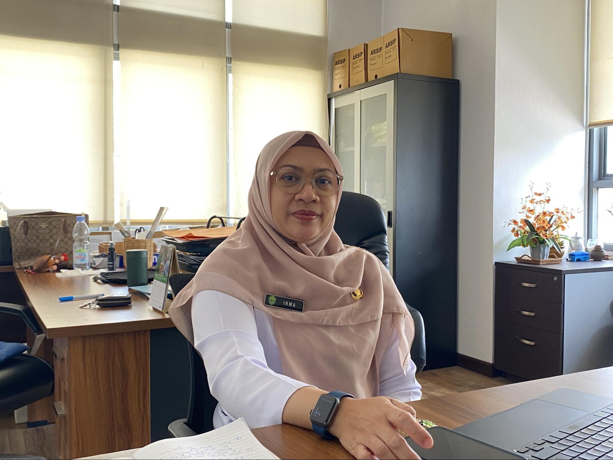 Kepala Bidang Perikanan Budidaya dan Penguatan Daya Saing Produk Perikanan (PDSPP) Dinas Kelautan dan Perikanan (DKP) Kaltim, Irma Listiawati. (Defrico/Kaltimtoday.co)